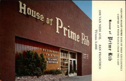 House of Prime Rib San Francisco, CA Postcard Postcard