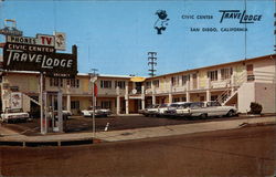 Civic Center TraveLodge Postcard