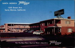 Santa Monica TraveLodge California Postcard Postcard