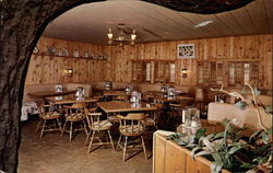 View of the Log Cabin Cafe Alpine, CA Postcard Postcard