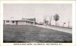 Winfield Court Motel - U.S. Route 20 West Winfield, NY Postcard Postcard