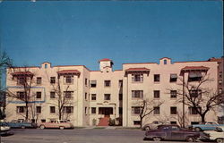 View of the GeBauer Apartments Medford, OR Postcard Postcard