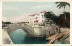 James Deering's Residence Miami, FL Postcard Postcard