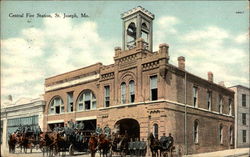 Central Fire Station Postcard