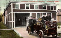 Hutchinson's Automobile Fire Department Kansas Postcard Postcard