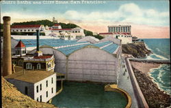 Sutro Baths and Cliff House San Francisco, CA Postcard Postcard