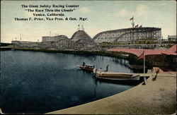 The Giant Safety Racing Coaster Venice, CA Postcard Postcard