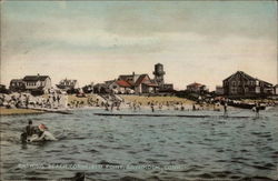 Bathing Beach, Cornfield Point Old Saybrook, CT Postcard Postcard