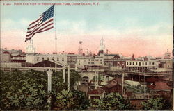 Birds Eye view of Steeplechase Park Postcard