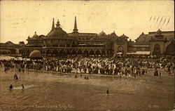 Casino and Beach Santa Cruz, CA Postcard Postcard