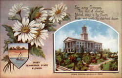 State Capitol Nashville, TN State Flowers & Seals Postcard Postcard