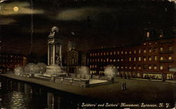 Soldiers' and Sailors' Monument Postcard