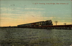 L. & N. Crossing, Long Bridge New Orleans, LA Postcard Postcard