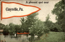 A pleasant spot near Claysville, Pa Pennsylvania Postcard Postcard