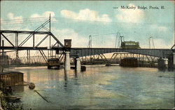 McKinley Bridge Peoria, IL Postcard Postcard