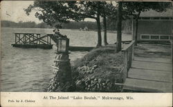 At The Island, Lake Beulah Postcard