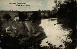 River Scene Postcard