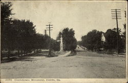 Confederate Monument Dublin, GA Postcard Postcard