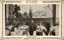 Cafe Bova Boston, MA Postcard Postcard