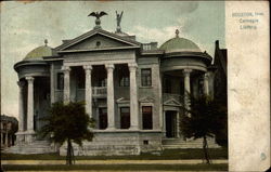 Carnegie Library Houston, TX Postcard Postcard