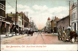 Third Street looking East Postcard