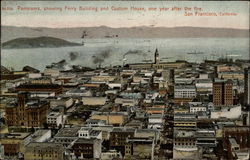 Panorama After San Francisco Fire California Postcard Postcard