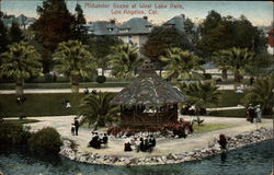 Midwinter Scene at West Lake Park Postcard