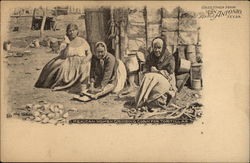 Mexican Women Grinding Corn For Tortillas San Antonio, TX Postcard Postcard