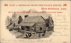 Just a Message from the Sunny South Postcard