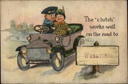 The "Clutch" Works Well on the Road to Wenatchee Washington Postcard Postcard