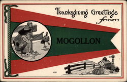 Thanksgiving Greetings from Mogollon Postcard