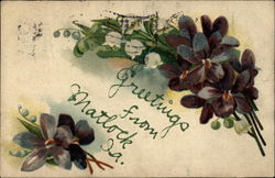 Greetings from Matlock Ia Iowa Postcard Postcard