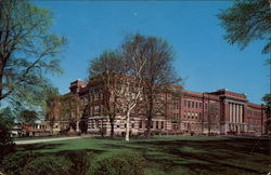 Front View of Mitchell Hall, Administration Center Postcard