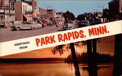 Scenes from Park Rapids, MN Postcard