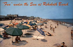 Fun Under the Sun at Rehoboth Beach Delaware Postcard Postcard