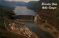 Brownlee Dam at Hells Canyon Postcard