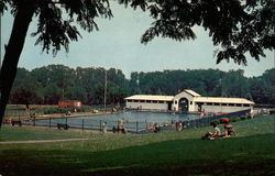 The Public Swimming Pool Postcard