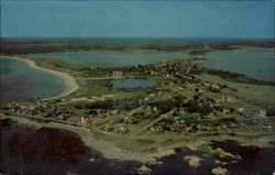 Airview of Biddeford Pool Maine Postcard Postcard