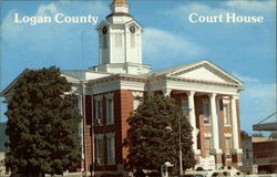 Logan County Court House Paris, AR Postcard Postcard