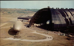 Goodrich Air-Dock,large hangar Akron, OH Postcard Postcard