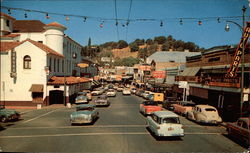 Washington Street Sonora, CA Postcard Postcard