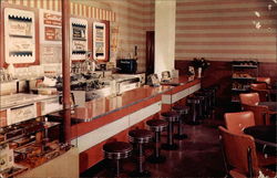 Soda Fountain at Fernwood in Poconos Postcard