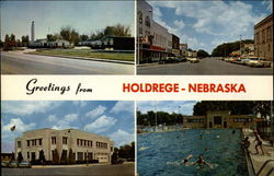 Greetings from Holdrege-Nebraska Postcard