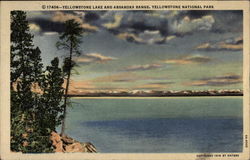 Yellowstone Lake and Absaroka Range Yellowstone National Park Postcard Postcard