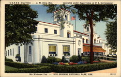 Ozark Baths - C. M. King, Mgr Postcard