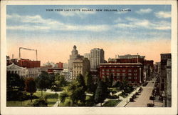 View From Lafayette Square New Orleans, LA Postcard Postcard