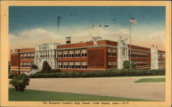 The Benjamin Franklin High School Cedar Rapids, IA Postcard Postcard