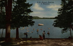 Nature's Bath-Tub in Minnesota Postcard