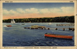 Water Lure, Greetings From Farmington Postcard