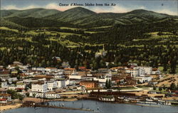 Coeur d'Alene from the Air Idaho Postcard Postcard